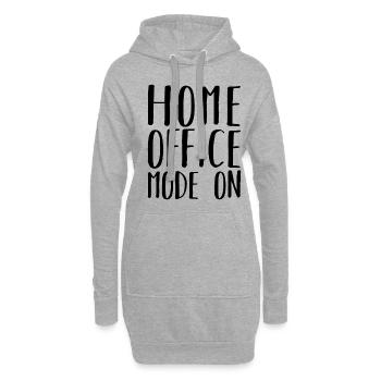 Home Office Mode On Humor Remote Work - Hoodie Dress - heather grey - Front