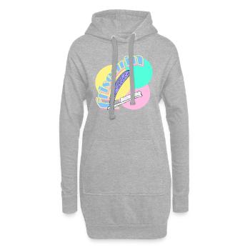 Coiffeur Rasoir Salon de coiffure - Sweat-shirt à capuche long Femme - gris chiné - Devant