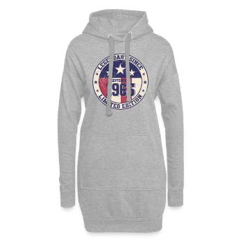 59. Geburtstag Legende September 1965 Jahrgang 65 - Hoodie-Kleid - Grau meliert - Vorne