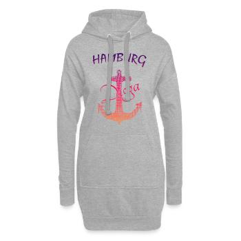 Anker Hamburg Digga - Hoodie-Kleid - Grau meliert - Vorne