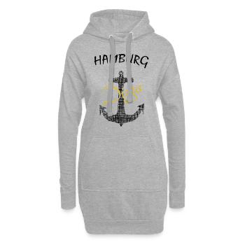 Anker Hamburg Digga - Hoodie-Kleid - Grau meliert - Vorne