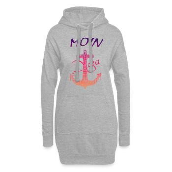 Anker Moin Digga - Hoodie-Kleid - Grau meliert - Vorne