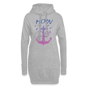 MOIN - Hoodie-Kleid - Grau meliert - Vorne