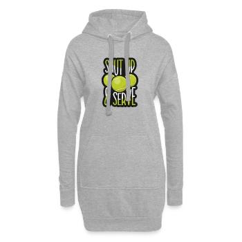 Joueur de tennis présent Tennis Club Coach Sport - Sweat-shirt à capuche long Femme - gris chiné - Devant