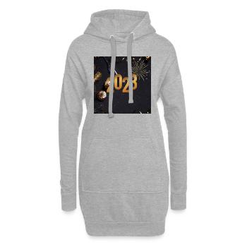 2023 Jascha Gräfe 1 - Hoodie-Kleid - Grau meliert - Vorne