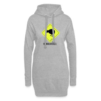 Wandern-Shirt - Hoodie-Kleid - Grau meliert - Vorne