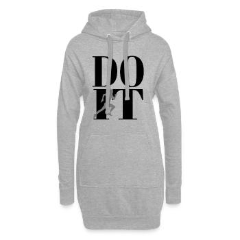 Do It Sport Fitness Cardio Laufen Joggen - Hoodie-Kleid - Grau meliert - Vorne