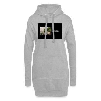Streetwear LCLV - Sweat-shirt à capuche long Femme - gris chiné - Devant