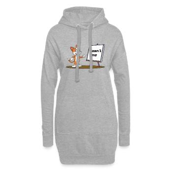 Wasn't Me - Hoodie-Kleid - Grau meliert - Vorne