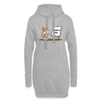 Wasn't Me - Hoodie-Kleid - Grau meliert - Vorne