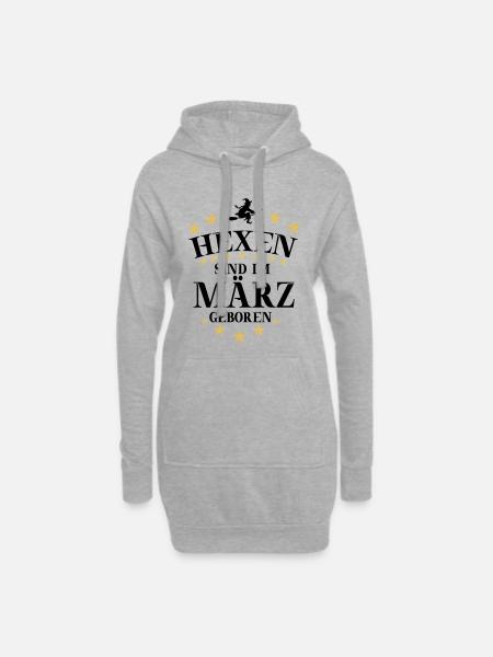 Witches March - Hoodie Dress - heather grey