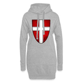 Vienne - Autriche - Sweat-shirt à capuche long Femme - gris chiné - Devant