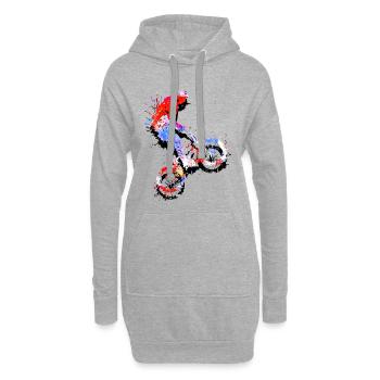 BMX vélo freestyle | Freestyler | Idée de cadeau - Sweat-shirt à capuche long Femme - gris chiné - Devant