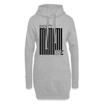 Don’t Mimimi Me – Pleurnicher n’aide jamais - Sweat-shirt à capuche long Femme - gris chiné - Devant