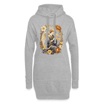 Engel - Hoodie-Kleid - Grau meliert - Vorne