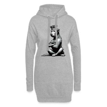 Lévrier irlandais Lévrier Propriétaire de chien de lévrier Fan de chien de loup - Sweat-shirt à capuche long Femme - gris chiné - Devant