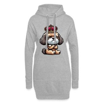 Bolonka Bolonka Zwetna Bolonkabesitzer Bolonkas - Hoodie-Kleid - Grau meliert - Vorne