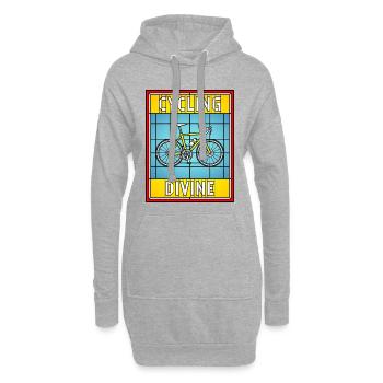 Cycling Divine Buntglas - Hoodie-Kleid - Grau meliert - Vorne