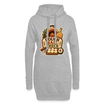 CONTRÔLE DES BOULES DE PÂTE - Sweat-shirt à capuche long Femme - gris chiné - Devant