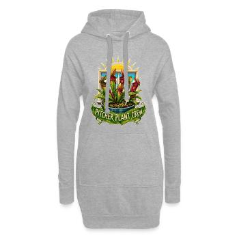 ÉQUIPE DE PLANTES DE CARNIVORE Plantes - Sweat-shirt à capuche long Femme - gris chiné - Devant