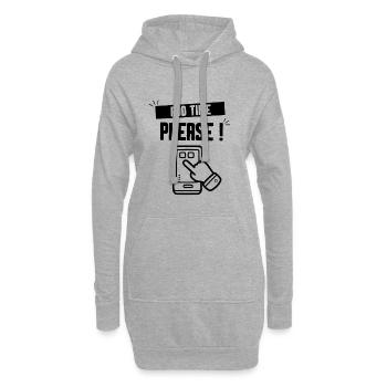 ADD TIME PLEASE - Hoodie Dress - heather grey - Front