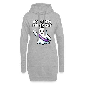 Boo Crew President Halloween Geist - Hoodie-Kleid - Grau meliert - Vorne