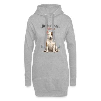 Bull Terrier Mom – Gift for Proud Dog Moms - Hoodie Dress - heather grey - Front