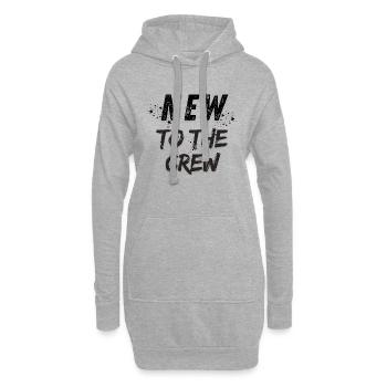 New to the crew - Hoodie-Kleid - Grau meliert - Vorne