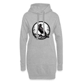 Rabe - Hoodie-Kleid - Grau meliert - Vorne