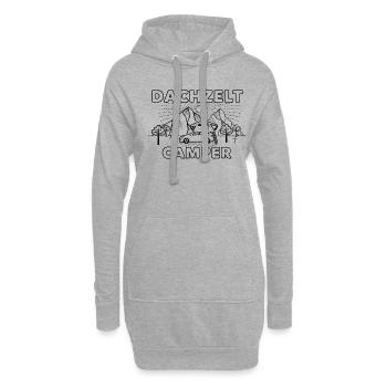 Dachzelt Camper Autodachzelt Klappdachzelt - Hoodie-Kleid - Grau meliert - Vorne