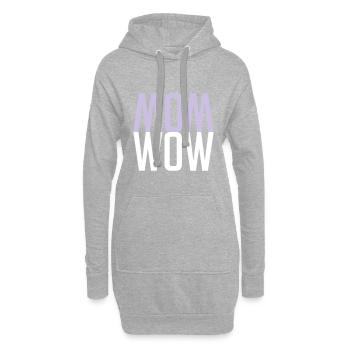 MOM WOW - Fête des Mères pour la meilleure mère - Sweat-shirt à capuche long Femme - gris chiné - Devant