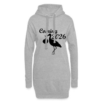 Storch Silhouette Coming 2026 - Hoodie-Kleid - Grau meliert - Vorne