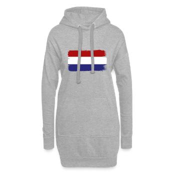 Drapeau des Pays-Bas Hollande Drapeau néerlandais - Sweat-shirt à capuche long Femme - gris chiné - Devant