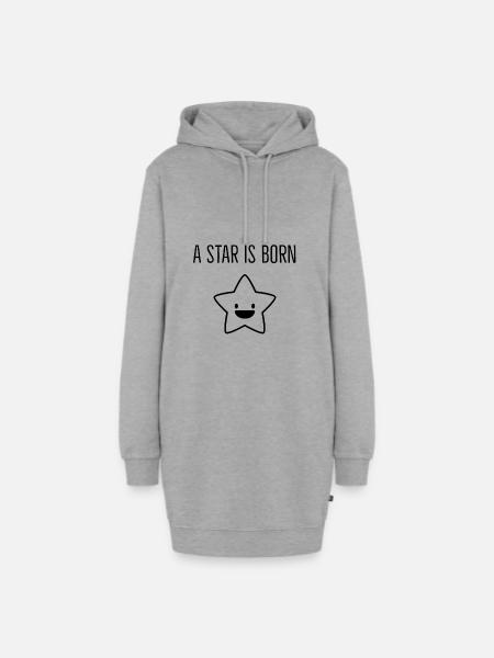 A Star Is Born - Hoodie-Kleid - Grau meliert