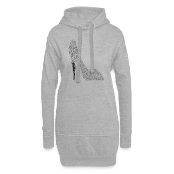 Ferse - Hoodie-Kleid - Grau meliert - Vorne