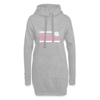 Krebs Cancer awareness - Hoodie-Kleid - Grau meliert - Vorne