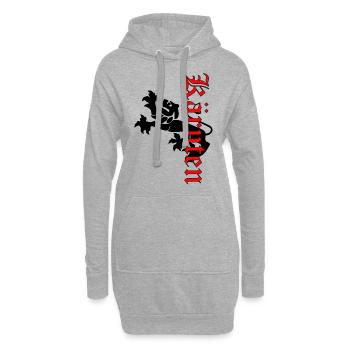 Kärnten - Hoodie-Kleid - Grau meliert - Vorne