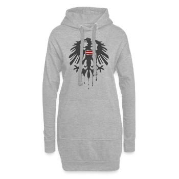 Österreich - Hoodie-Kleid - Grau meliert - Vorne
