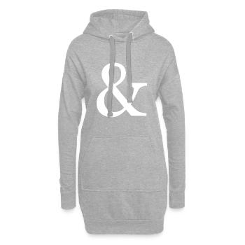Dire le symbole & et - Sweat-shirt à capuche long Femme - gris chiné - Devant