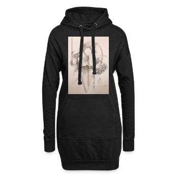 LOVE? - Hoodie-Kleid - Schwarz - Vorne