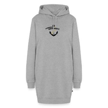 Flensburger Hafenkind - Hoodie-Kleid - Grau meliert - Vorne