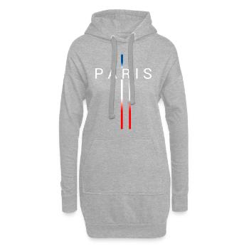 FRANKREICH - Hoodie-Kleid - Grau meliert - Vorne
