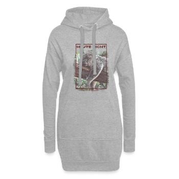 Heute Nicht Süßer Schlagfender Koala - Hoodie-Kleid - Grau meliert - Vorne