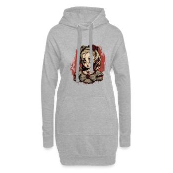 Anti Prinzessin - Hoodie-Kleid - Grau meliert - Vorne