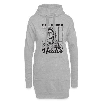 Infirmière correctionnelle guérisseuse de bloc cellulaire - Sweat-shirt à capuche long Femme - gris chiné - Devant