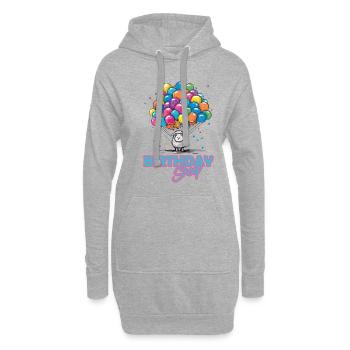 Birthday Sheep Whisperer - Cute Animal Party - Sweat-shirt à capuche long Femme - gris chiné - Devant