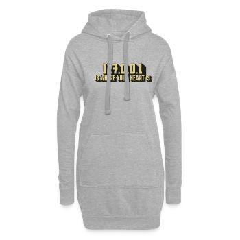 127.0.0.1 – Soul Of Coding - Hoodie Dress - heather grey - Front