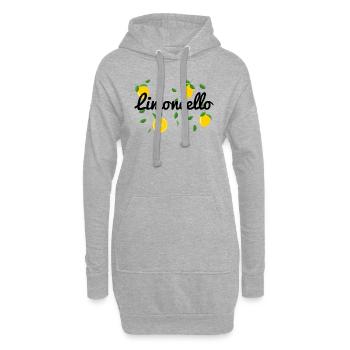 Limoncello Citrons Italie Tequila Citron Cadeau - Sweat-shirt à capuche long Femme - gris chiné - Devant