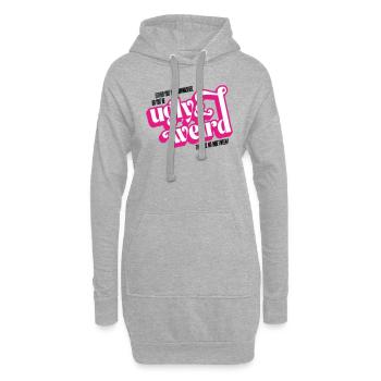 Citation du film : lavage de cerveau ou moche et bizarre ! - Sweat-shirt à capuche long Femme - gris chiné - Devant