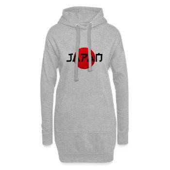 JAPAN JDM Tokyo Asien - Hoodie-Kleid - Grau meliert - Vorne